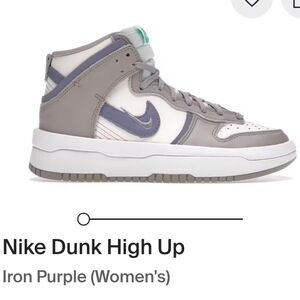 Nike Dunk High Up Iron Purple Womens 7.5 EUC